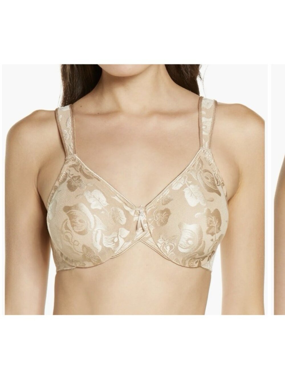 Wacoal Awareness Underwire Bra Size 36DDD Beige Full Figure Style # 85567